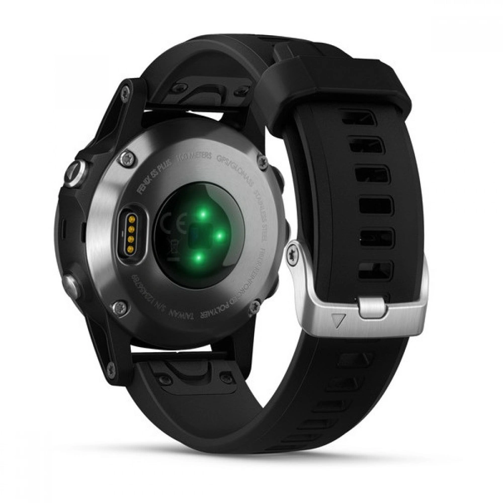 Часы Garmin Fenix 6 Sapphire серые с черным ремешком
