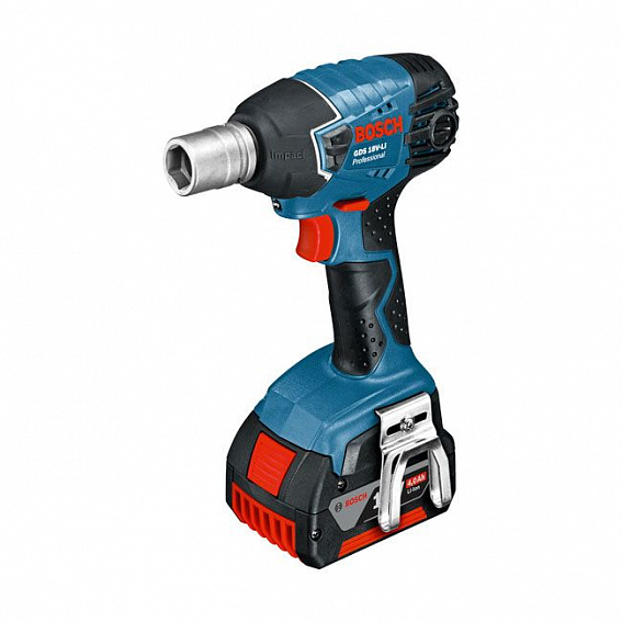 Аккумуляторный ударный гайковёрт Bosch GDS 18 V-LI (0.601.9A1.S0B)
