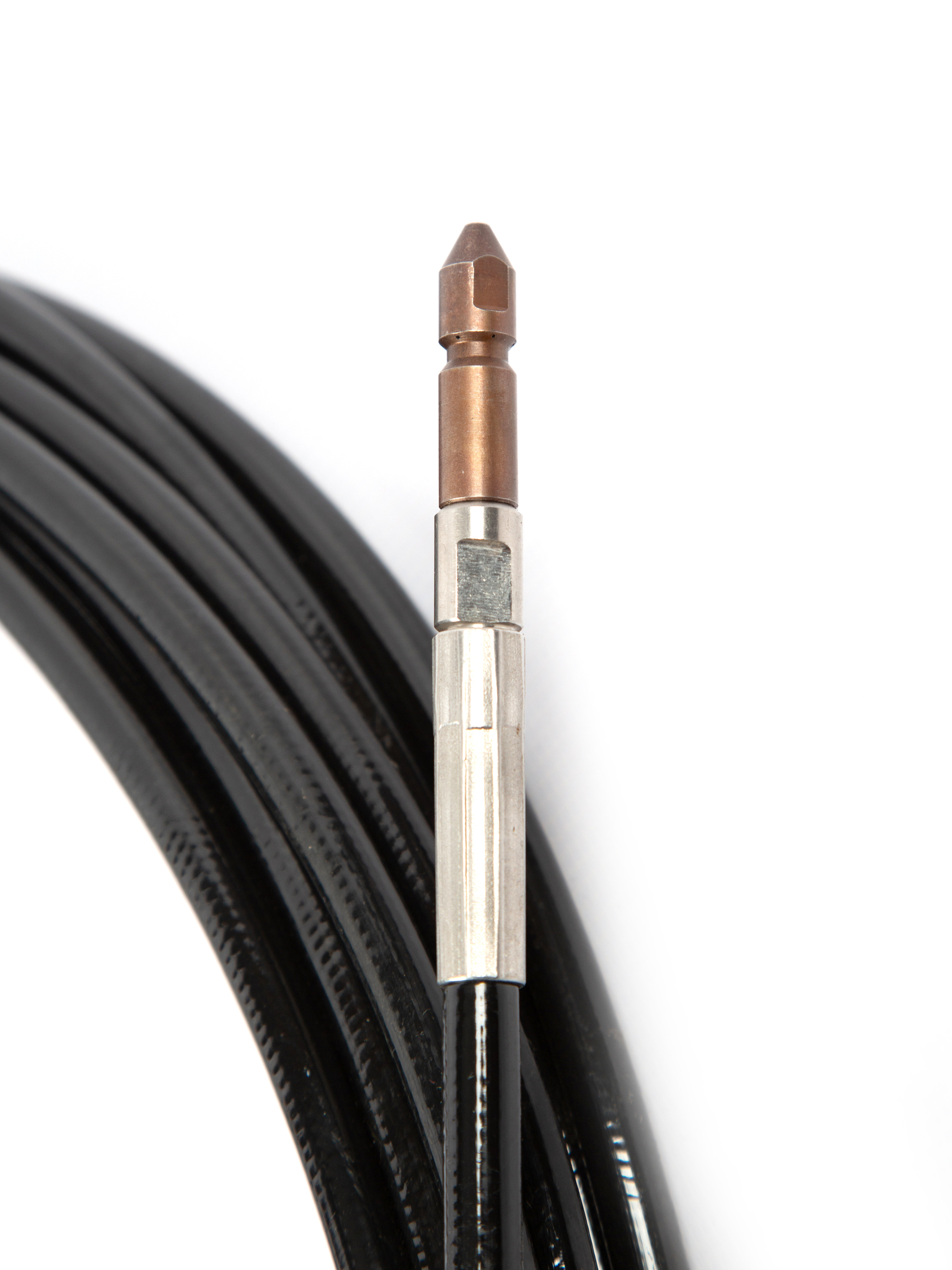 Гибкое копье GM Pump - Шланг для прочистки труб с форсункой 11м, 900 бар, выход 1/4"ш, выход 1/4"ш
